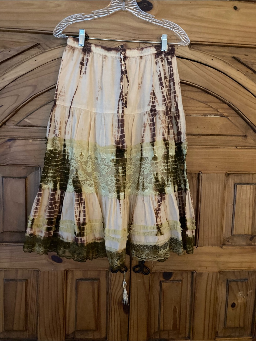 A. Byer Tie-dyed Cotton Skirt S